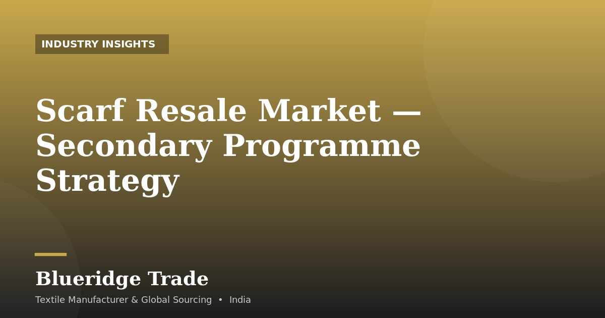 Scarf Resale Market — Secondary Programme Strategy