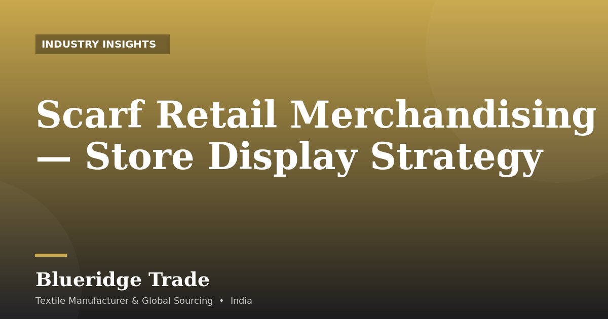 Scarf Retail Merchandising — Store Display Strategy